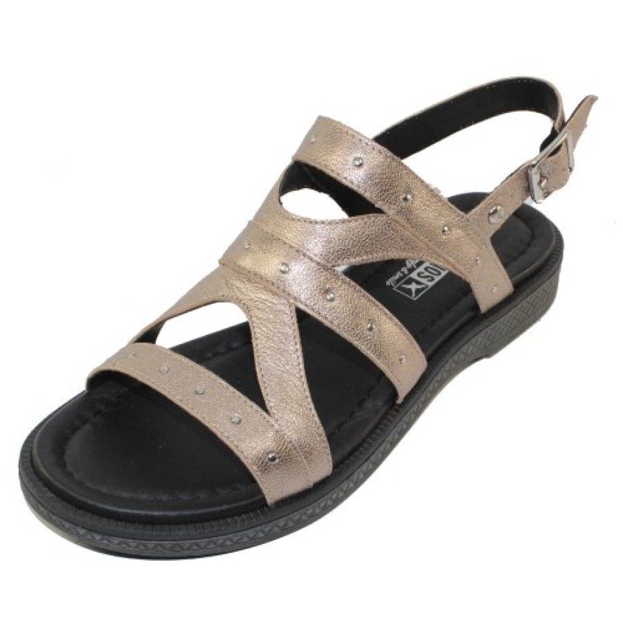 Women'S Pikolinos Walking | Pikolinos Women'S Moraira W4E-0633Cl In Stone Metal Leather