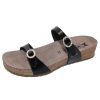 Women'S Mephisto Slides | Mephisto Women'S Idelya In Black Patent Leather 1100