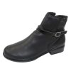 Women'S Naot Boots & Booties | Naot Women'S Briza In Soft Black/Jet Black/Croco Printed Leather