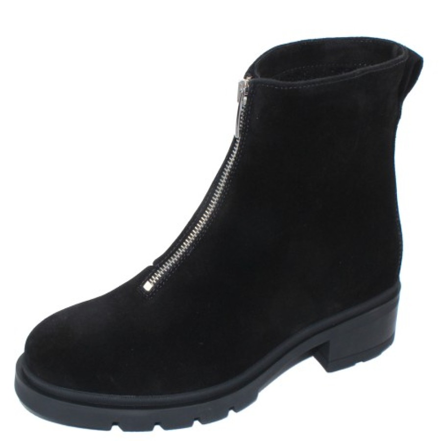 Women'S La Canadienne Boots & Booties | La Canadienne Women'S Sidney In Black Waterproof Suede