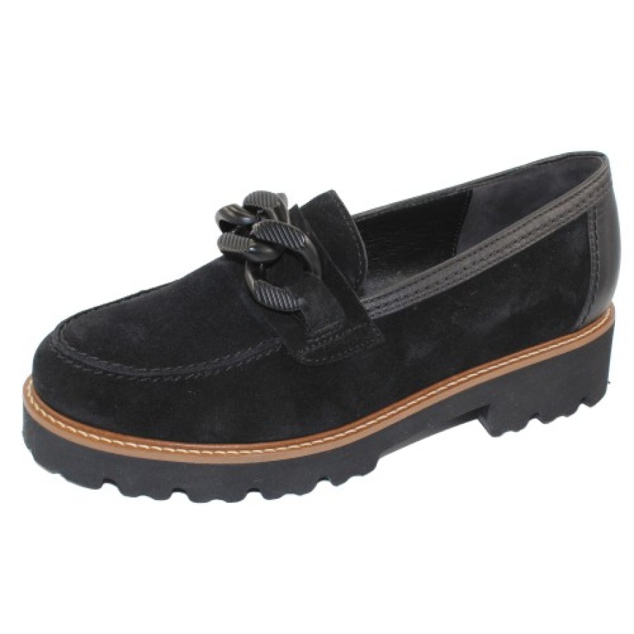 Women'S Gabor Slip Ons | Gabor Women'S 35.240 In Schwarz Dreamvelour 17