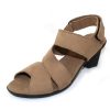 Women'S Arche Heels | Arche Women'S Enorya In Sand Nubuck - Beige