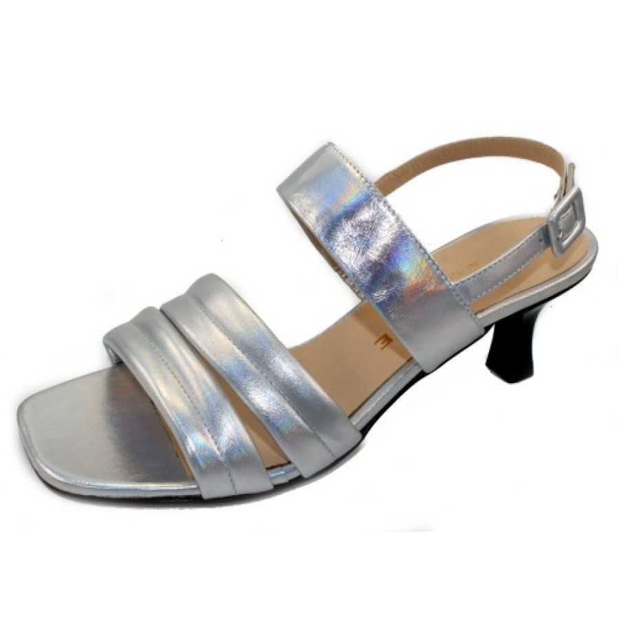 Women'S Brunate Heels | Brunate Women'S Rosmunda In Silver Lunaria Leather