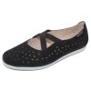 Women'S Mephisto Travel | Mephisto Women'S Karla Perf In Black Bucksoft 6900