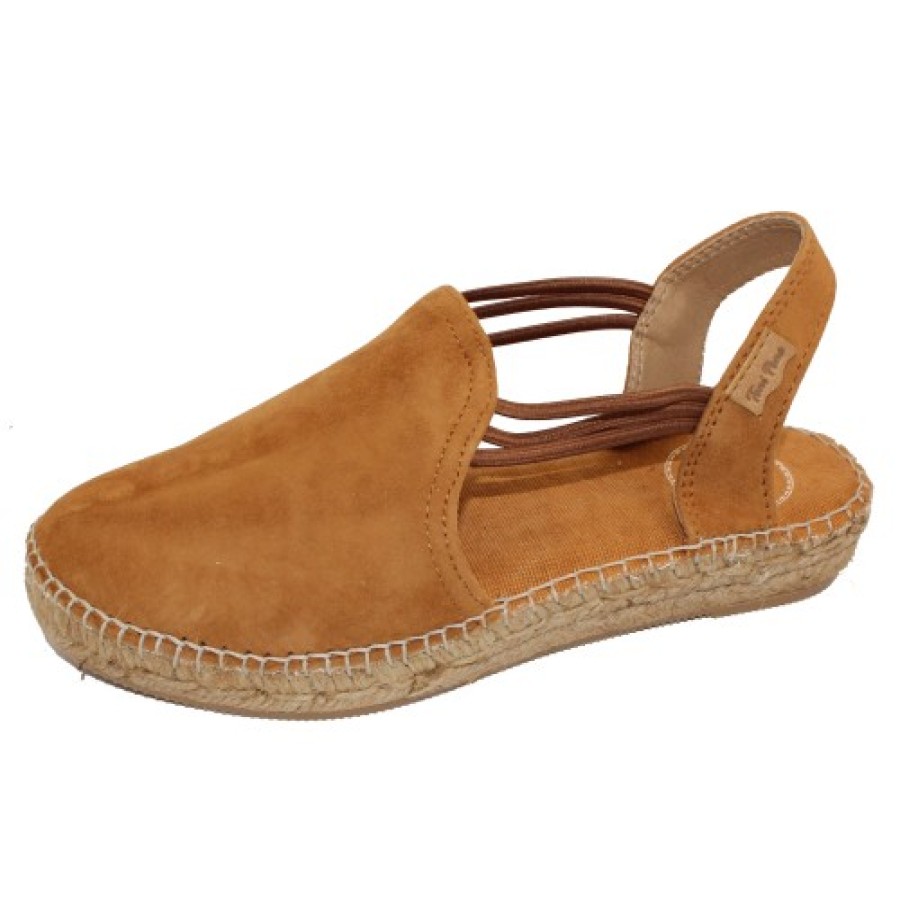 Women'S Toni Pons Back Straps | Toni Pons Women'S Nuria In Cuero Tan Velour Suede