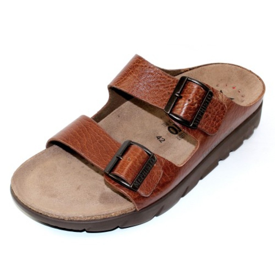 Men'S Mephisto Footbed | Mephisto Men'S Zonder In Tan Grain Leather 442