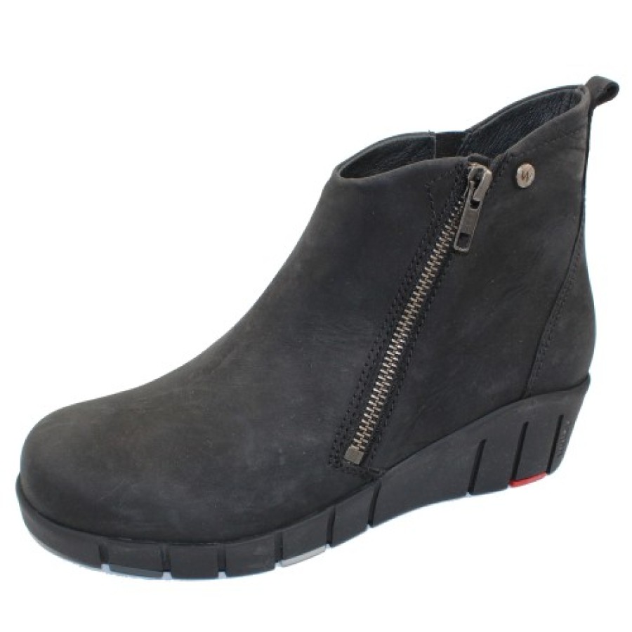 Women'S Wolky Women'S New Arrivals | Wolky Women'S Phoenix Wr In Black Nubuck