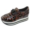 Women'S Softwaves Slip Ons | Softwaves Women'S Allicia 7.78.60 In Brown/Black Croco Print