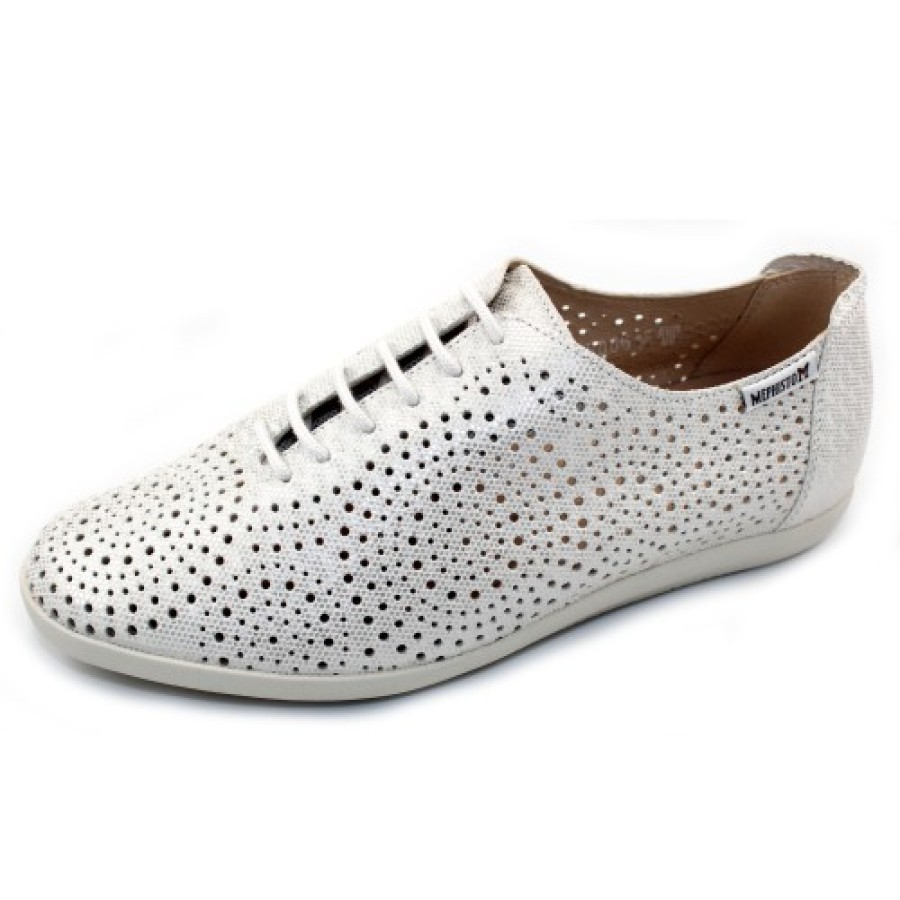 Women'S Mephisto Walking | Mephisto Women'S Katie Sun In Silver Plaza 16968