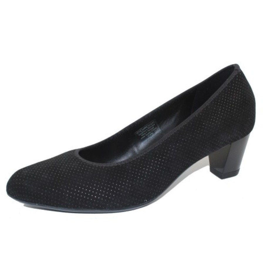 Women'S Ara Pumps | Ara Women'S Kelly In Black Puntikid