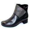 Women'S Mephisto Ankle Boots | Mephisto Women'S Garita In Black Silk Leather 7800/03/00