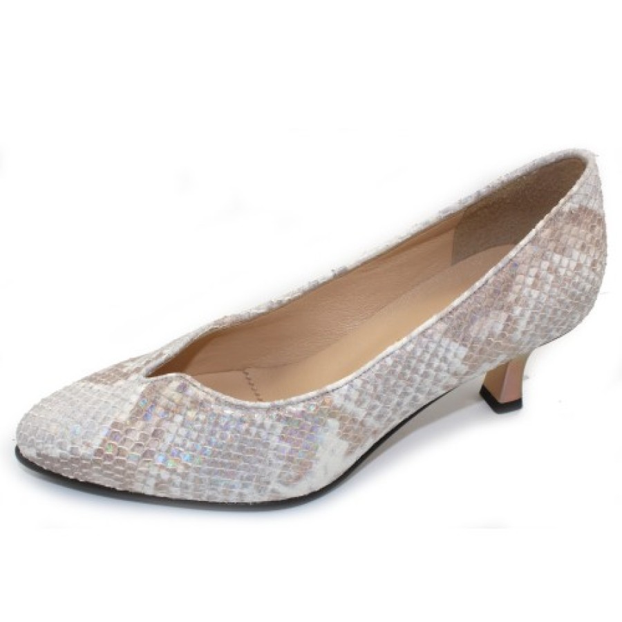 Women'S Brunate Pumps | Brunate Women'S Gessica In Moon Alligator Printed Leather