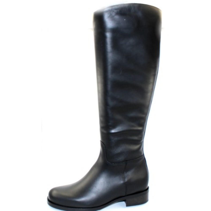 Women'S La Canadienne Full Shaft Boots | La Canadienne Women'S Sasha In Black Waterproof Leather