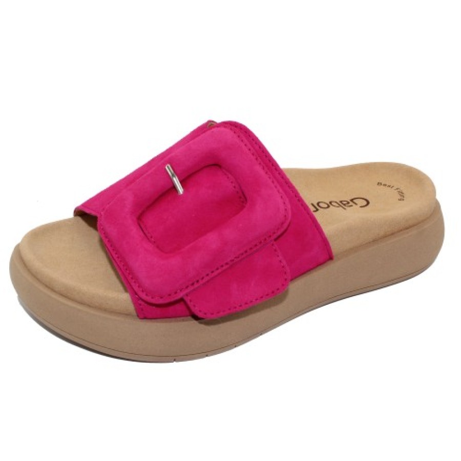 Women'S Gabor Wedges | Gabor Women'S 23.751 In Pink Samtch 10