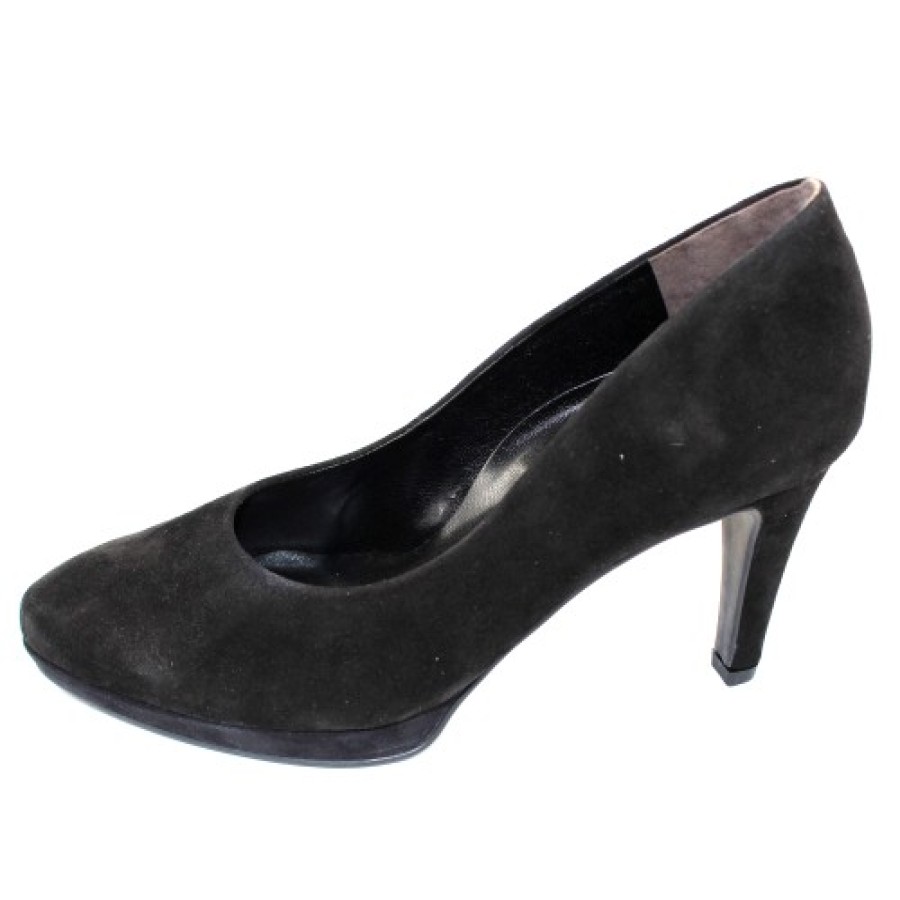 Women'S Paul Green Platforms | Paul Green Women'S Lorah Pump In Black Suede