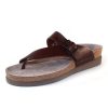 Women'S Mephisto Thongs & Toe Rings | Mephisto Women'S Helen In Dark Brown Waxy Leather 2878