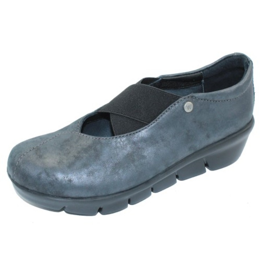 Women'S Wolky Slip Ons | Wolky Women'S Cursa In Black Amalia Nubuck