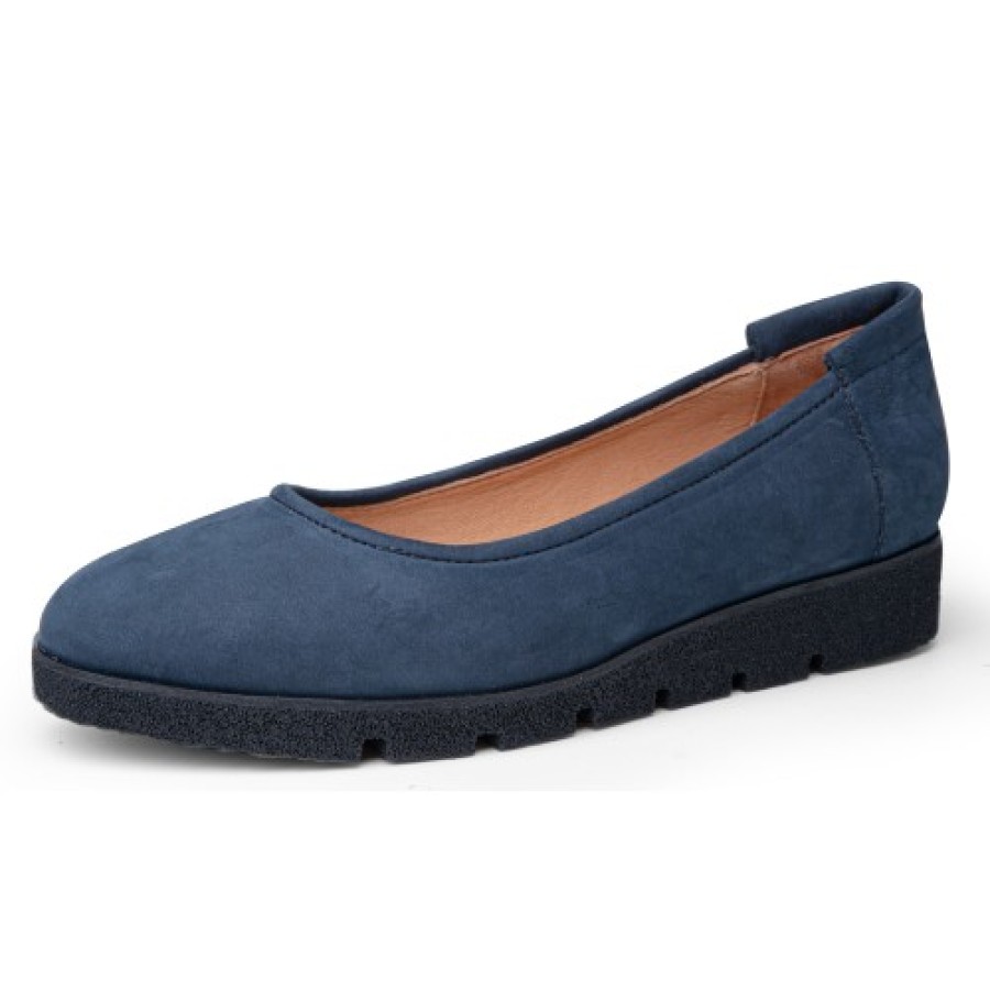 Women'S Yes Brand Shoes Women'S New Arrivals | Yes Brand Shoes Women'S Lucky In Navy Blue Nubuck