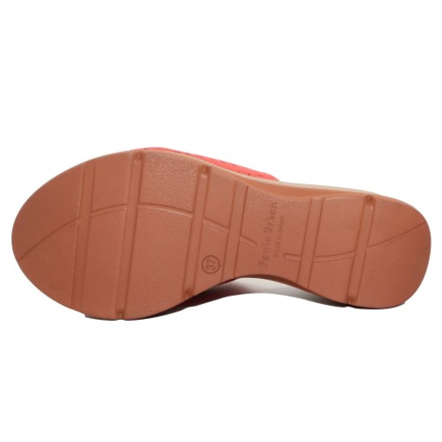 Women'S Paula Urban Slides | Paula Urban Women'S 3-481 In Rojo Nubuck