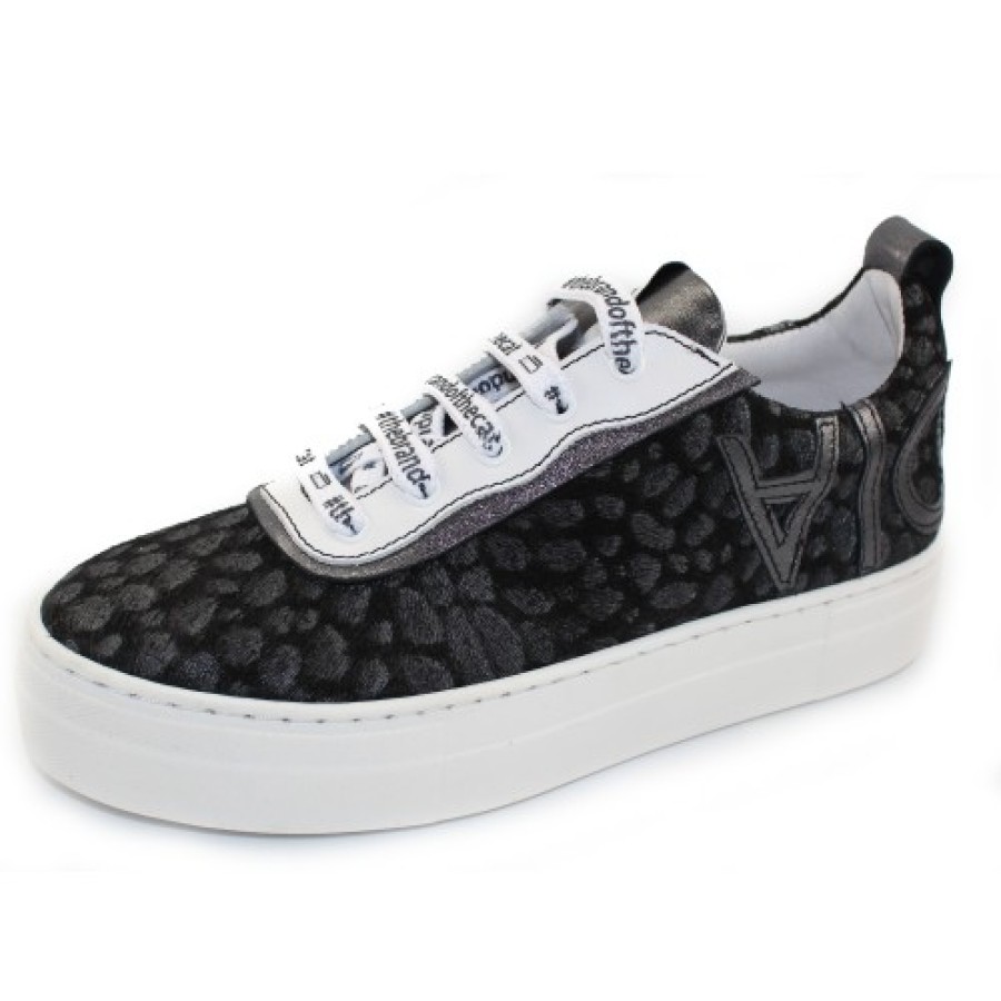 Women'S Vaddia Travel | Vaddia Women'S Diego In Silver Cheetah Embossed Leather/White/Pewter Leather