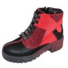 Women'S Maciejka Platforms | Maciejka Women'S 5065 In Red/Black Leather/Suede