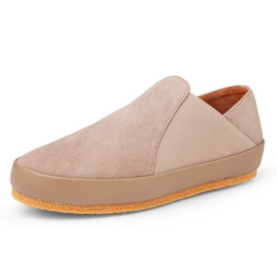 Women'S Yes Brand Shoes Platforms | Yes Brand Shoes Women'S Caitlyn In Taupe Water Resistant Suede