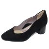 Women'S Bella Comforto Heels | Bella Comforto Women'S Eveylyn 20.06.01 In Black Velour Suede