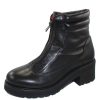 Women'S Pas De Rouge Mid Calf Boots | Pas De Rouge Women'S Camilla 3612 In Black Nappa Leather