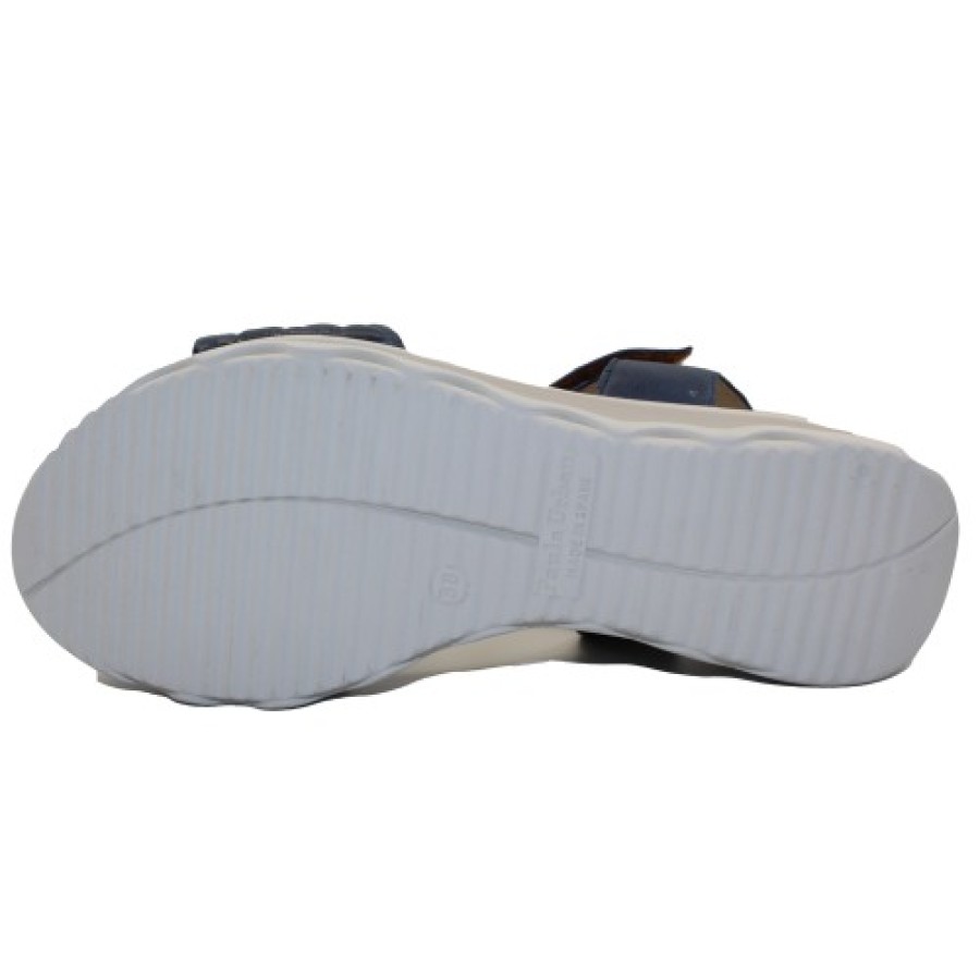 Women'S Paula Urban Wedges | Paula Urban Women'S 5-364 In Blue Quilted/Smooth Leather