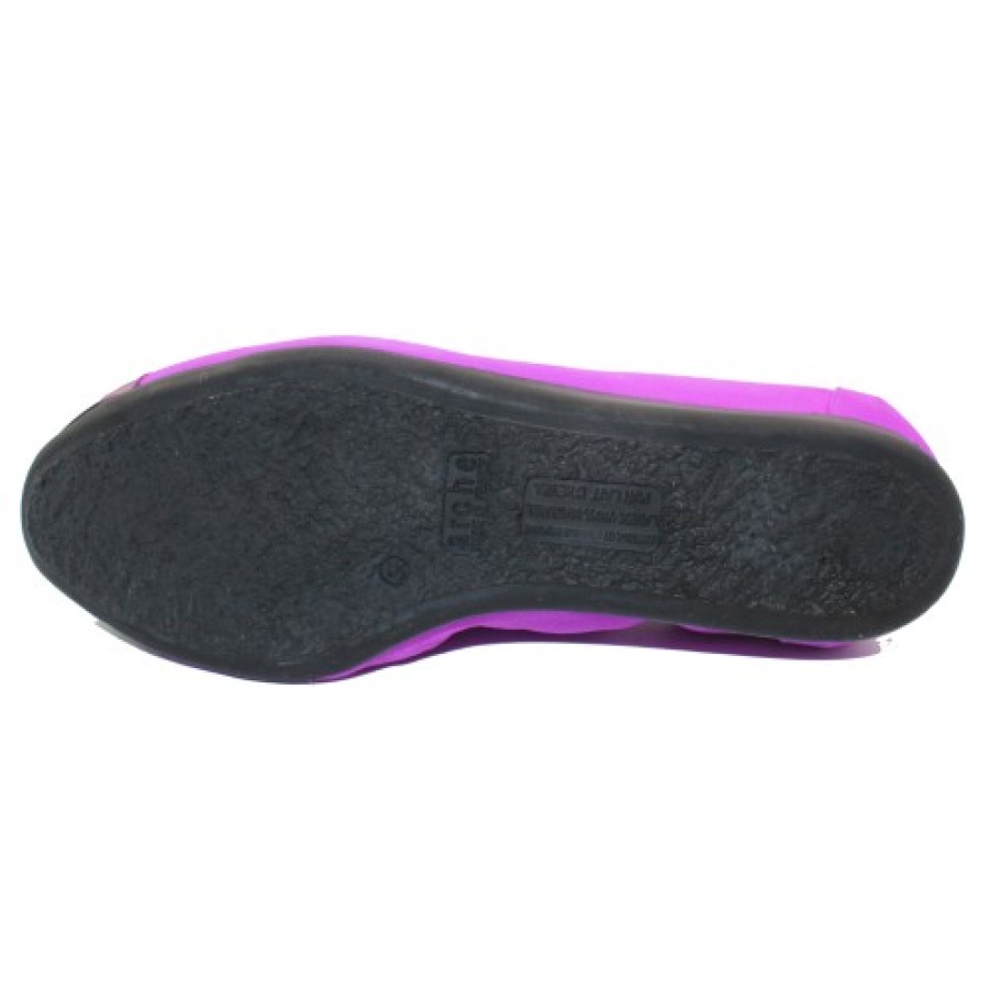 Women'S Arche Skimmers | Arche Women'S Lamsoa In Noir Purple Theoda Nubuck/Stellaire