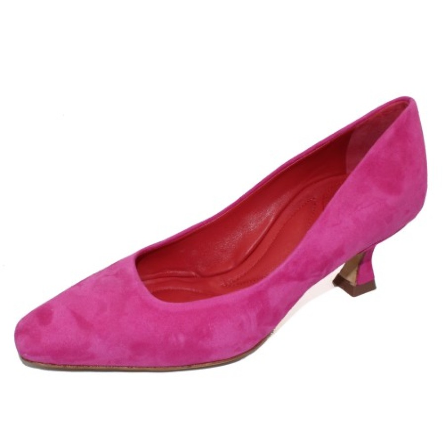 Women'S Pas De Rouge Pumps | Pas De Rouge Women'S Julia 4451 In Magenta Suede