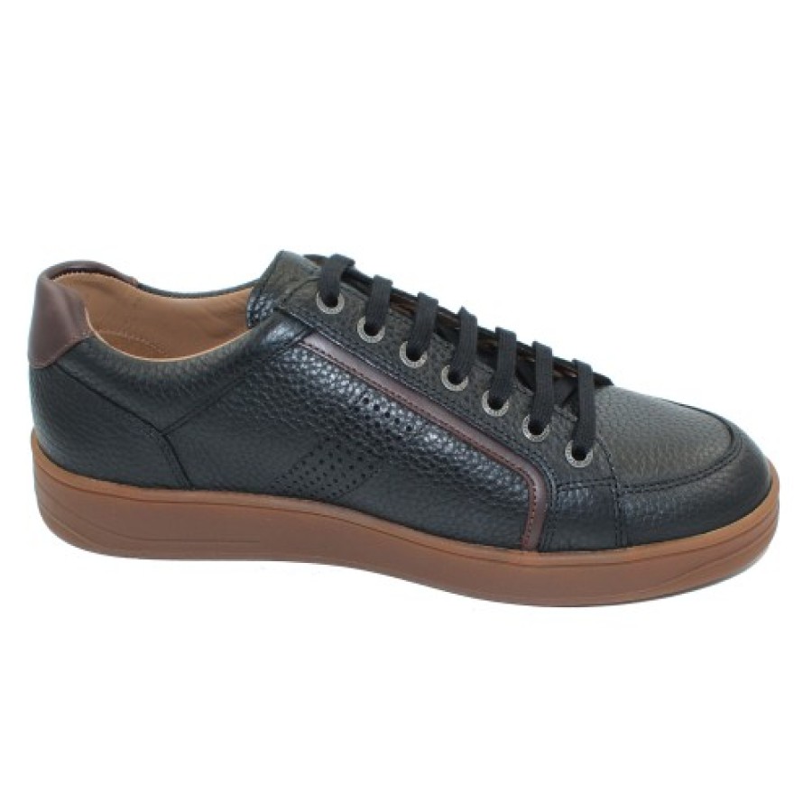 Men'S Mephisto Lace Up | Mephisto Men'S Harrison In Black Oregon Leather 1300/6158