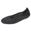 Women'S Arche Slip Ons | Arche Women'S Lilly In Noir Nubuck - Black