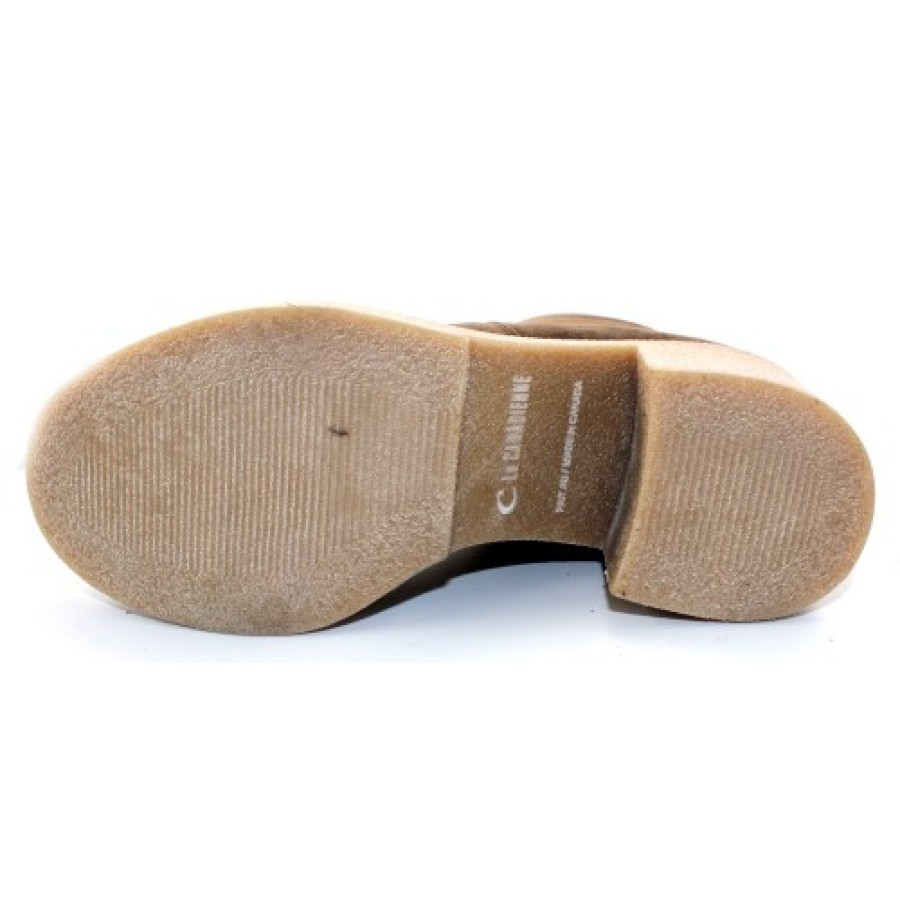 Women'S La Canadienne Zippers | La Canadienne Women'S Zed In Stone Oiled Waterproof Suede