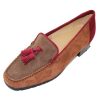 Women'S Brunate Slip Ons | Brunate Women'S Luna In Cognac/Taupe/Wine Suede