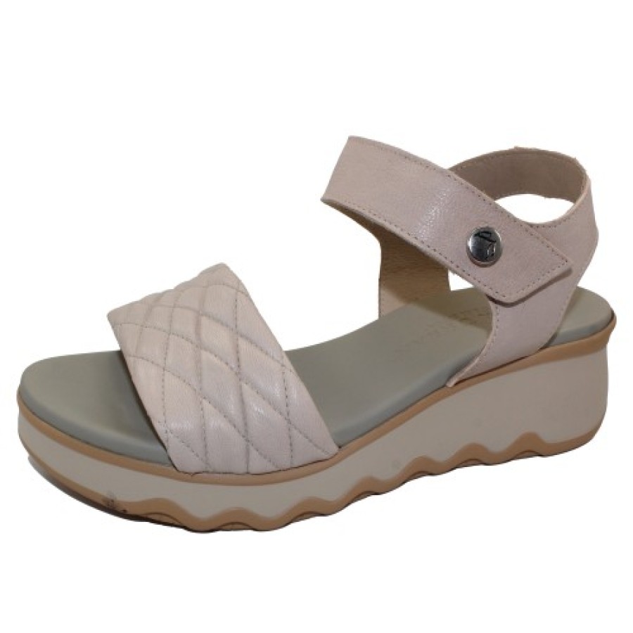 Women'S Paula Urban Wedges | Paula Urban Women'S 5-364 In Piedra Quilted/Smooth Leather