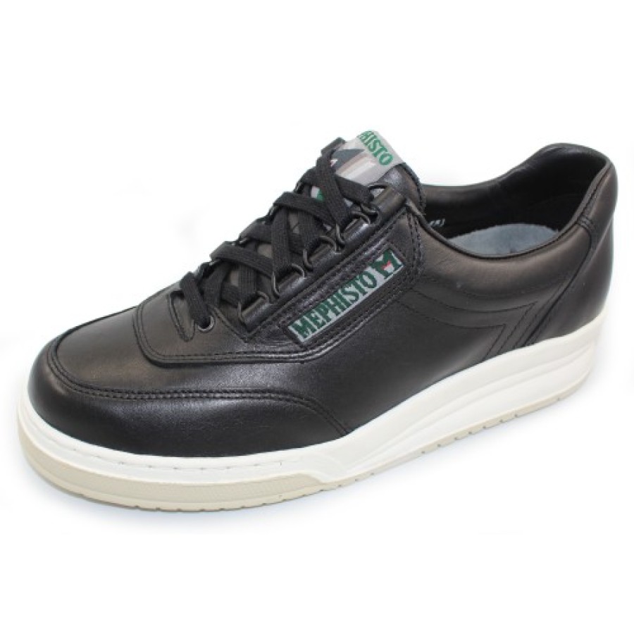 Men'S Mephisto Lace Up | Mephisto Men'S Match In Black Randy Leather 4800