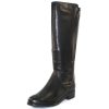 Women'S Valdini Western & Riding | Valdini Women'S Buria Wp In Black Calfskin Leather/Stretch Leather