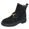 Women'S Paul Green Zippers | Paul Green Women'S Superb Bt In Black Soft Suede