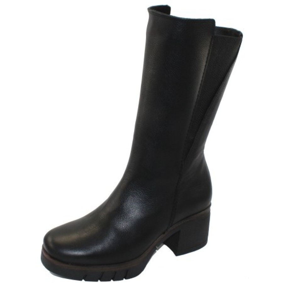 Women'S Paula Urban Boots & Booties | Paula Urban Women'S 11-1138 In Black Texas Leather