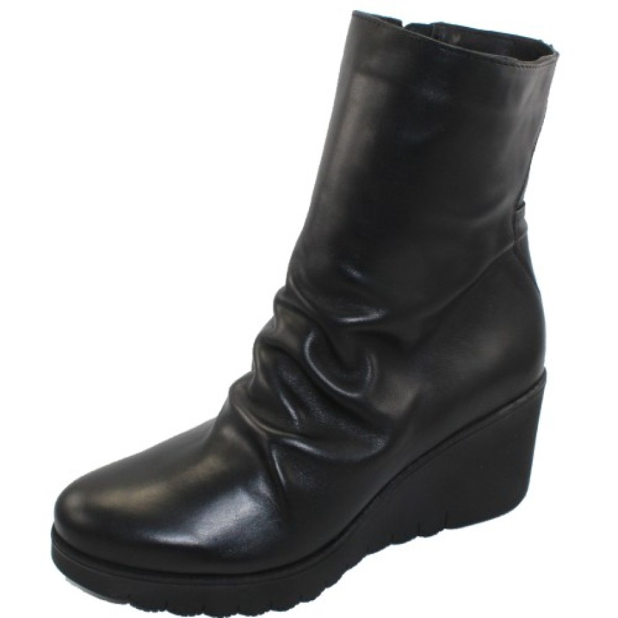 Women'S Paula Urban Boots & Booties | Paula Urban Women'S 15-1120 In Black Savana Leather