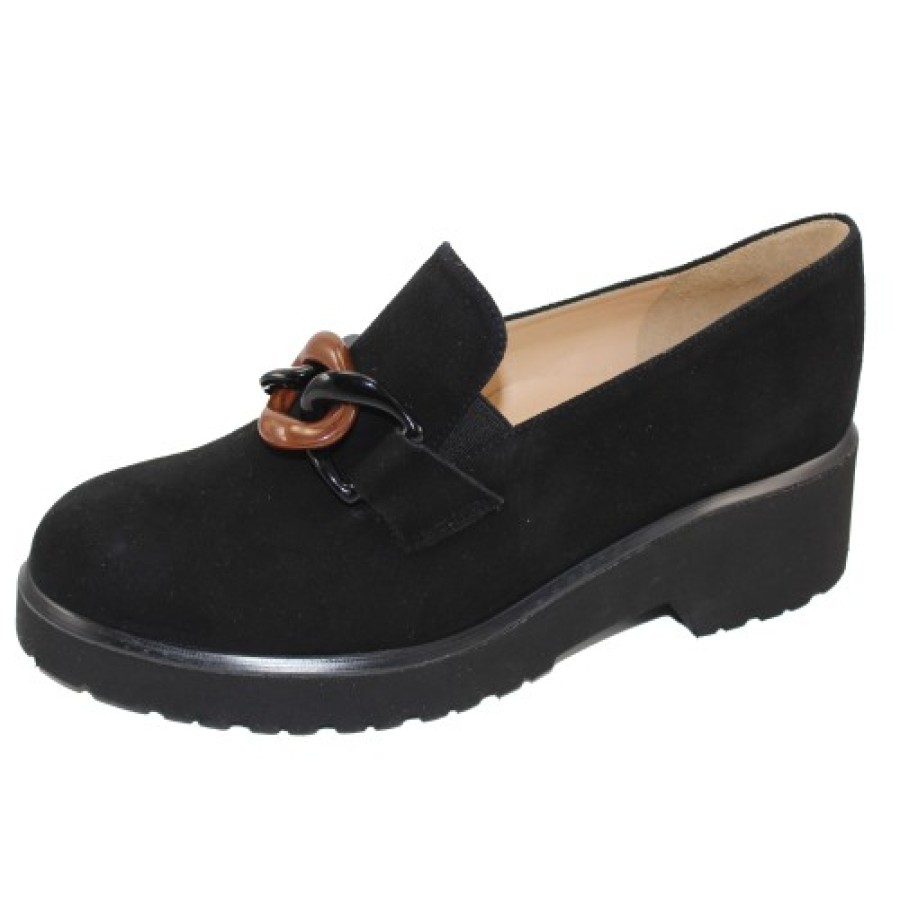 Women'S Brunate Slip Ons | Brunate Women'S Rosa In Black Suede