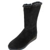 Women'S Valdini Snow Boots | Valdini Women'S Sofia Wp In Black Suede/Shearling