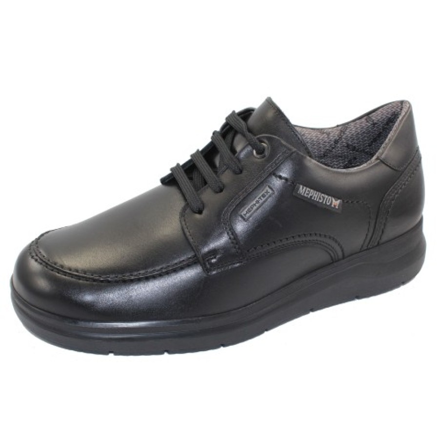 Men'S Mephisto Walking | Mephisto Men'S Arthus Mt In Black Antica Leather 8800