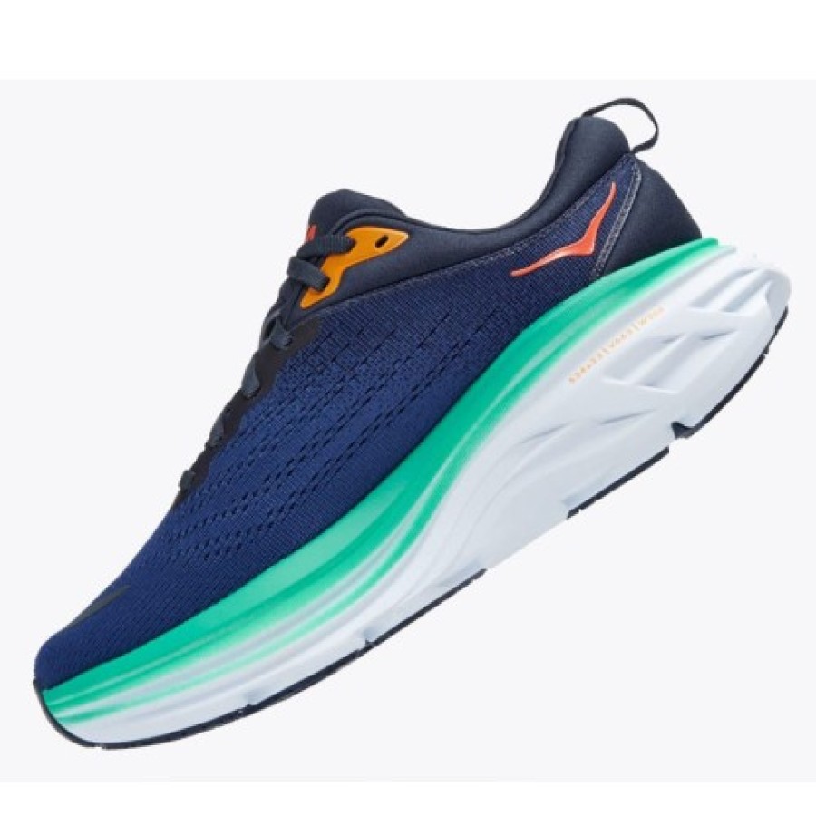 Women'S Hoka One One Running | Hoka One One Women'S Bondi 8 In Outer Space/Bellwether Blue