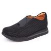 Women'S Yes Brand Shoes Slip Ons | Yes Brand Shoes Women'S Arabella In Black Water Resistant Raindrop Suede