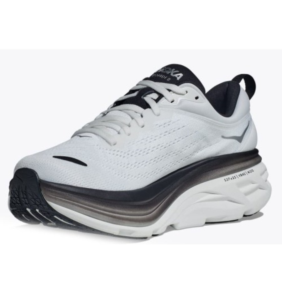 Men'S Hoka One One Walking | Hoka One One Men'S Bondi 8 In White/Black