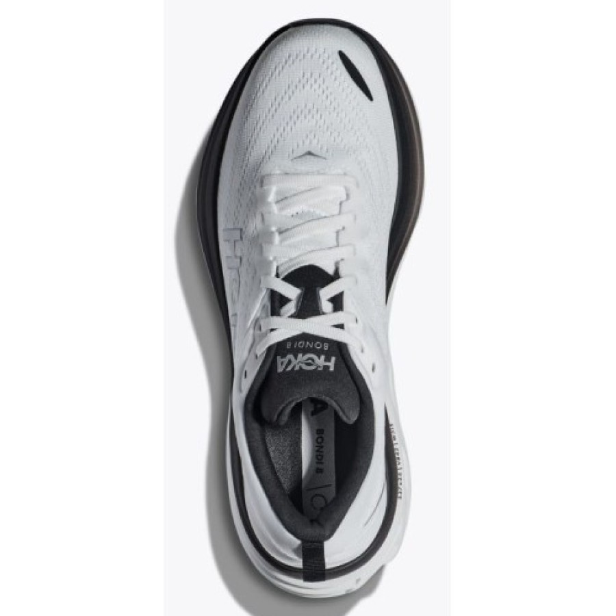 Men'S Hoka One One Walking | Hoka One One Men'S Bondi 8 In White/Black