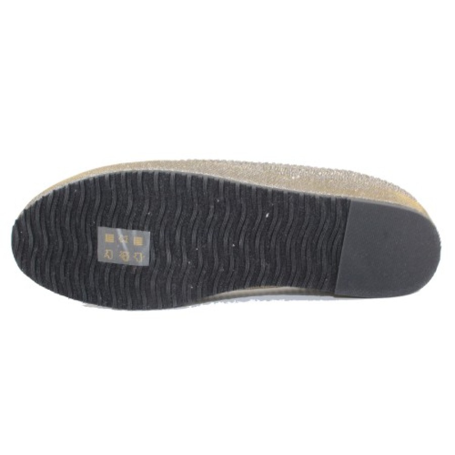 Women'S Lamour Des Pieds Slip Ons | Lamour Des Pieds Women'S Correze In Pewter Glitter/Rhinestones