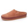 Women'S Yes Brand Shoes Wedges | Yes Brand Shoes Women'S Brooke In Brown Kid Suede/Plonge Leather